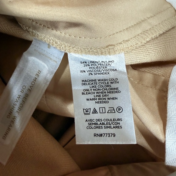 Ann Taylor Wide Leg Biscuit Color Pants - Picture 9 of 10